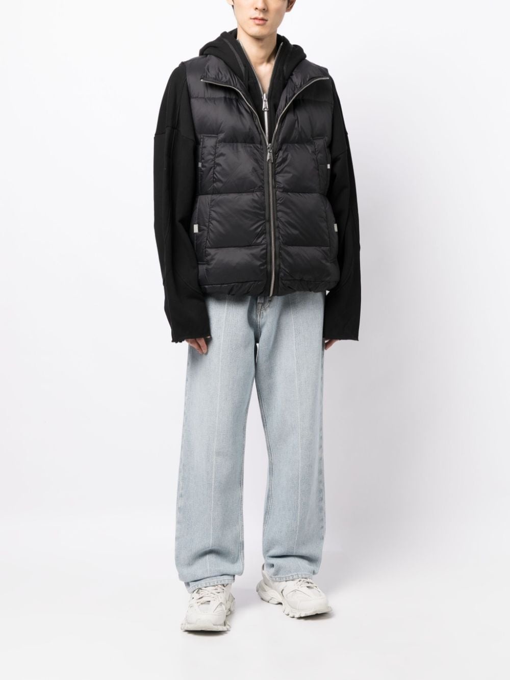 high-neck padded gilet - 2