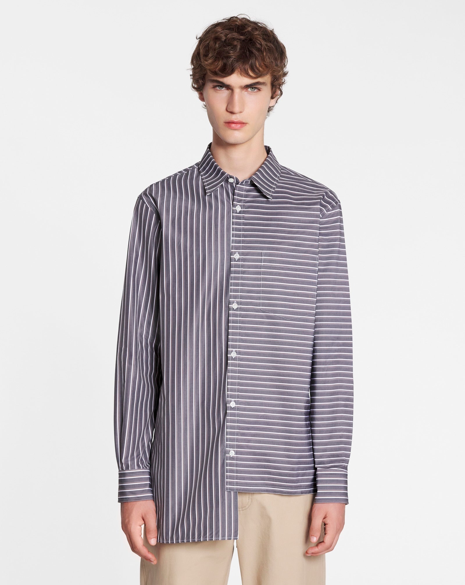 LONG SLEEVE ASYMETRIC SHIRT - 3