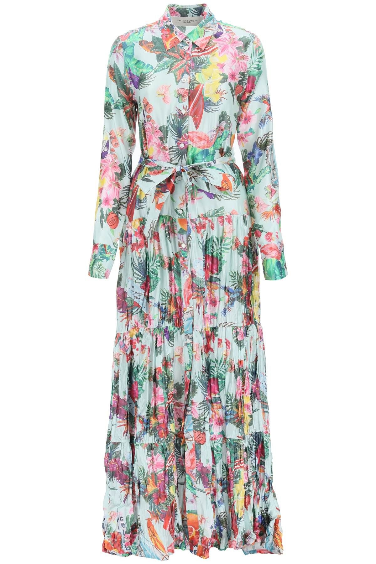 DALMA TROPICAL PRINT LONG DRESS - 1