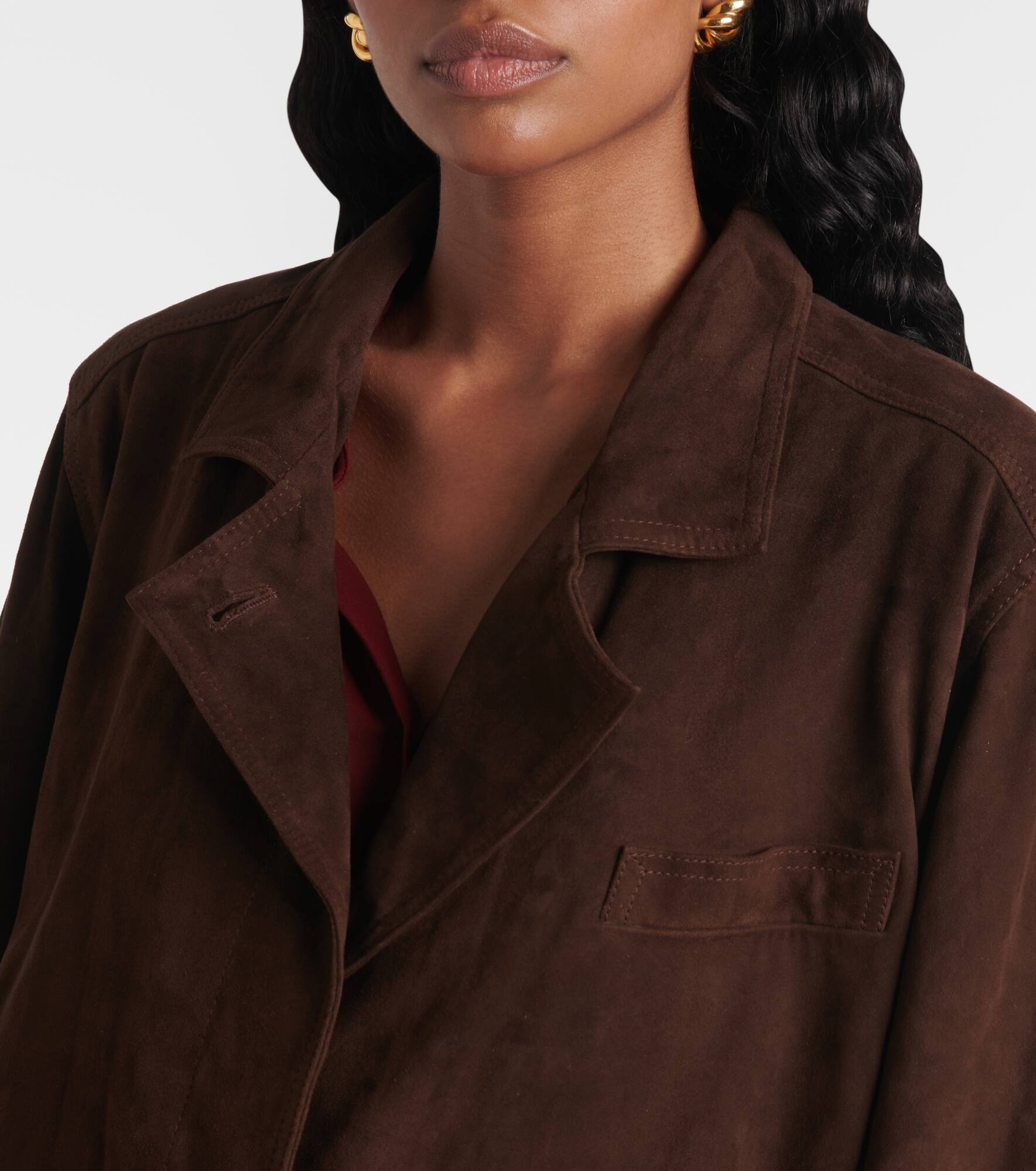 Cleo suede bomber jacket - 4