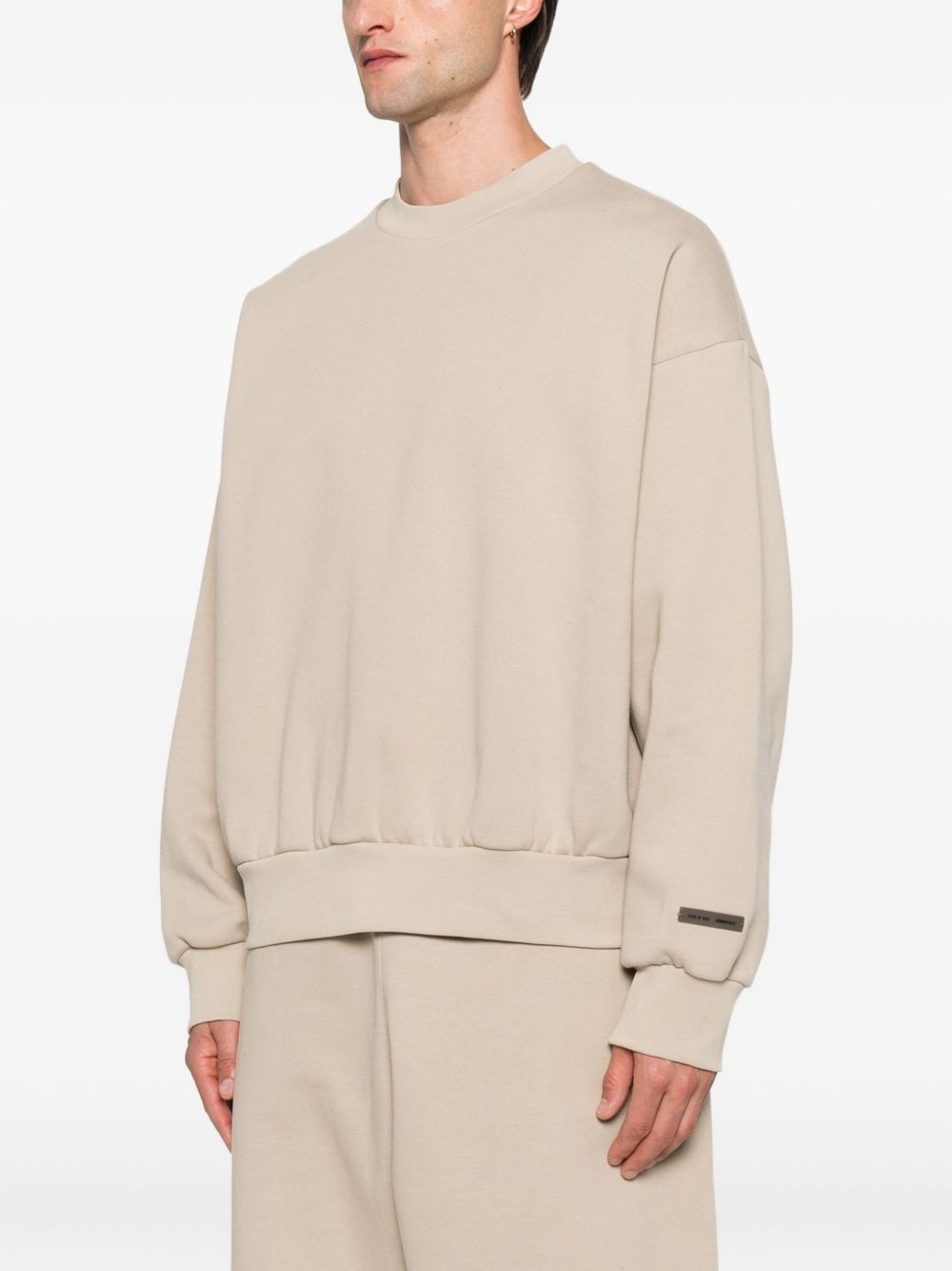 crew-neck cotton sweatshirt - 3