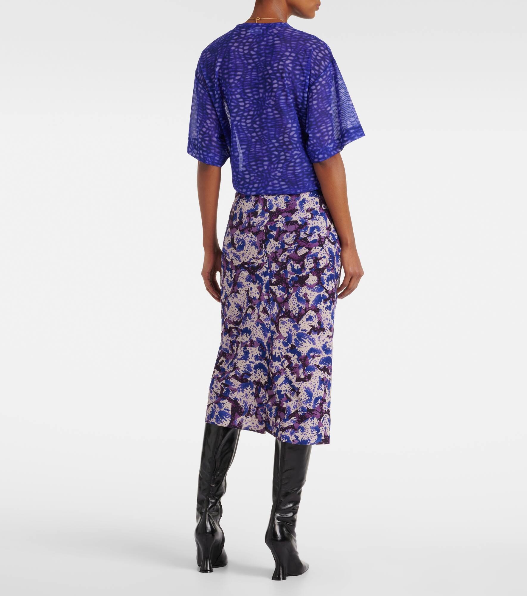 Floral pencil skirt - 3
