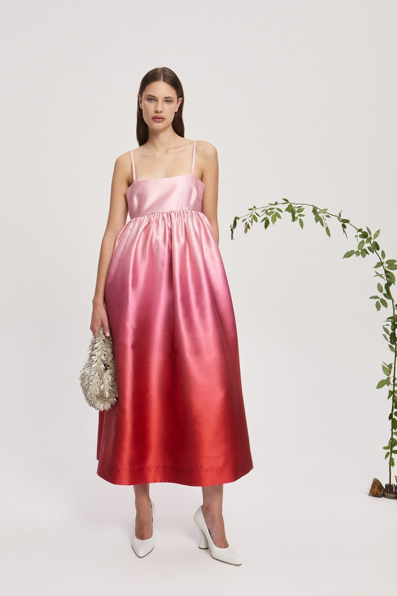 ALÉMAIS Inez Ombre Midi Dress outlook