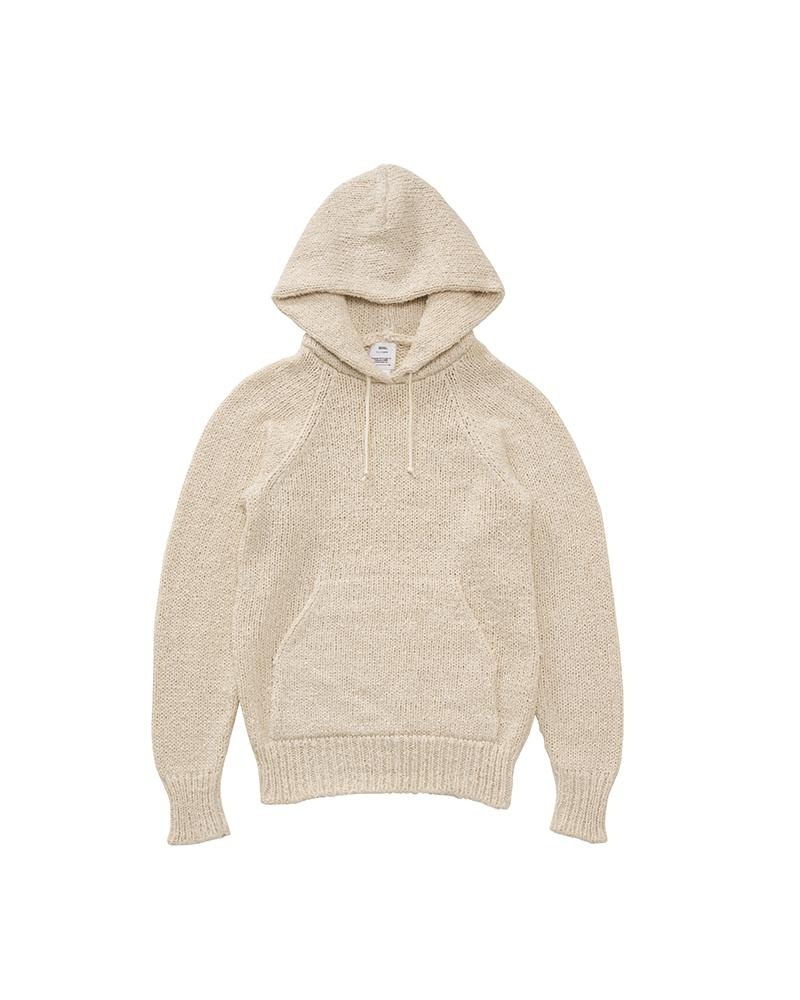 RAGLAN HOODIE P.O. KNIT (MAWATA) W NATURAL - 1