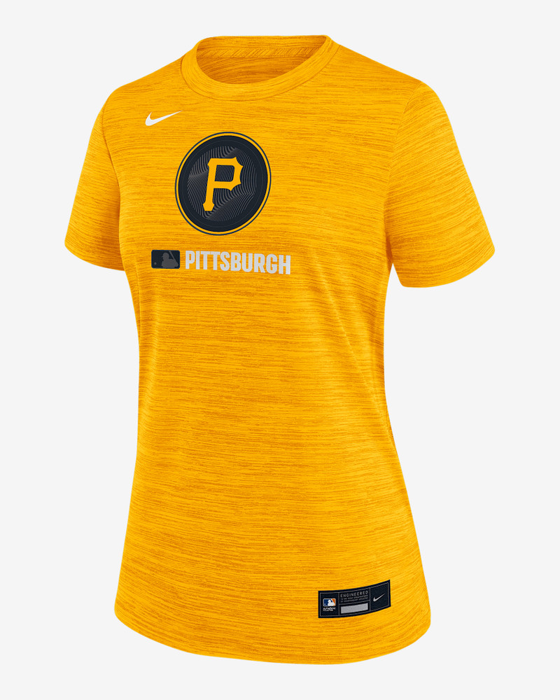 Pittsburgh Pirates Authentic Collection City Connect Velocity Women's Nike Dri-FIT MLB T-Shirt 1