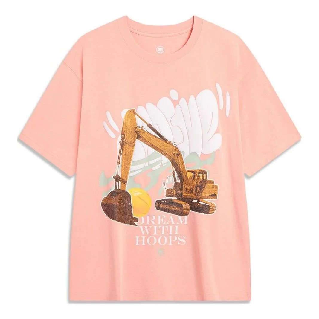 Li-Ning BadFive Graphic T-shirt 'Pink' AHST909-2 - 1