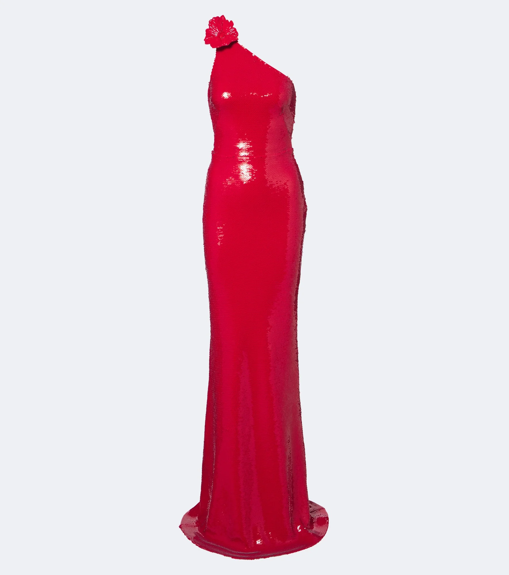 Sequined one-shoulder gown - 1