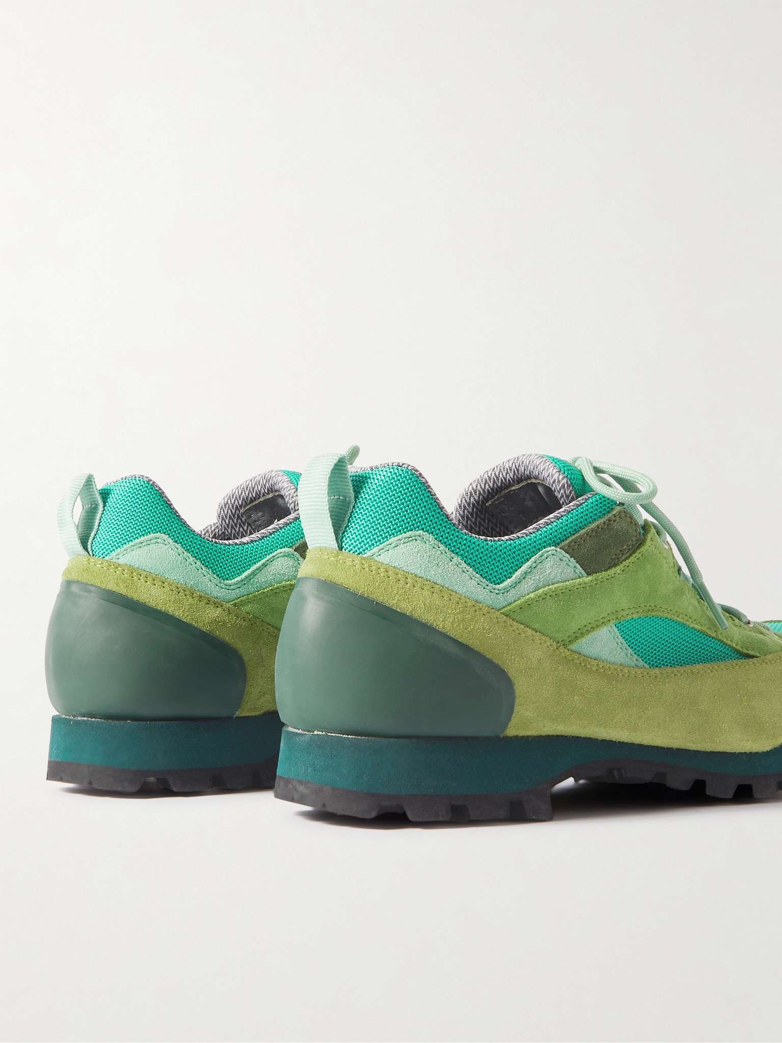 Grappa Rubber-Trimmed Suede and Mesh Sneakers - 5