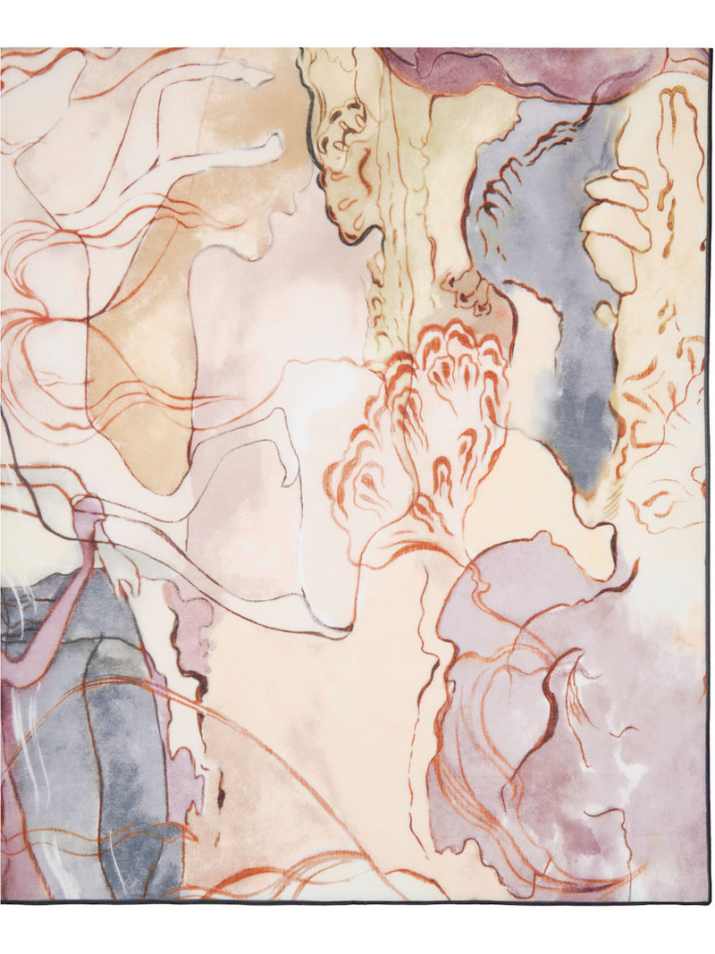 Lemaire Multicolor Aquarel Pareo Scarf outlook
