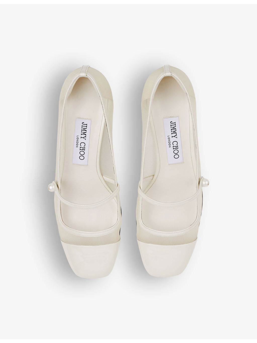 Elisa 45 mesh and patent-leather heeled courts - 2