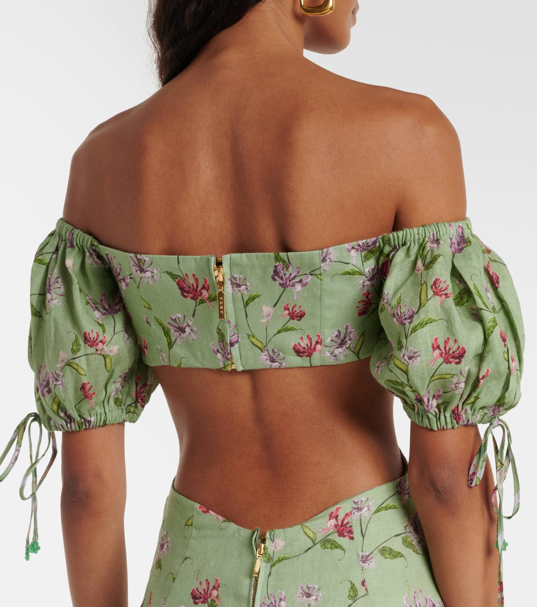 Cielo Honeysuckle floral linen maxi dress - 5