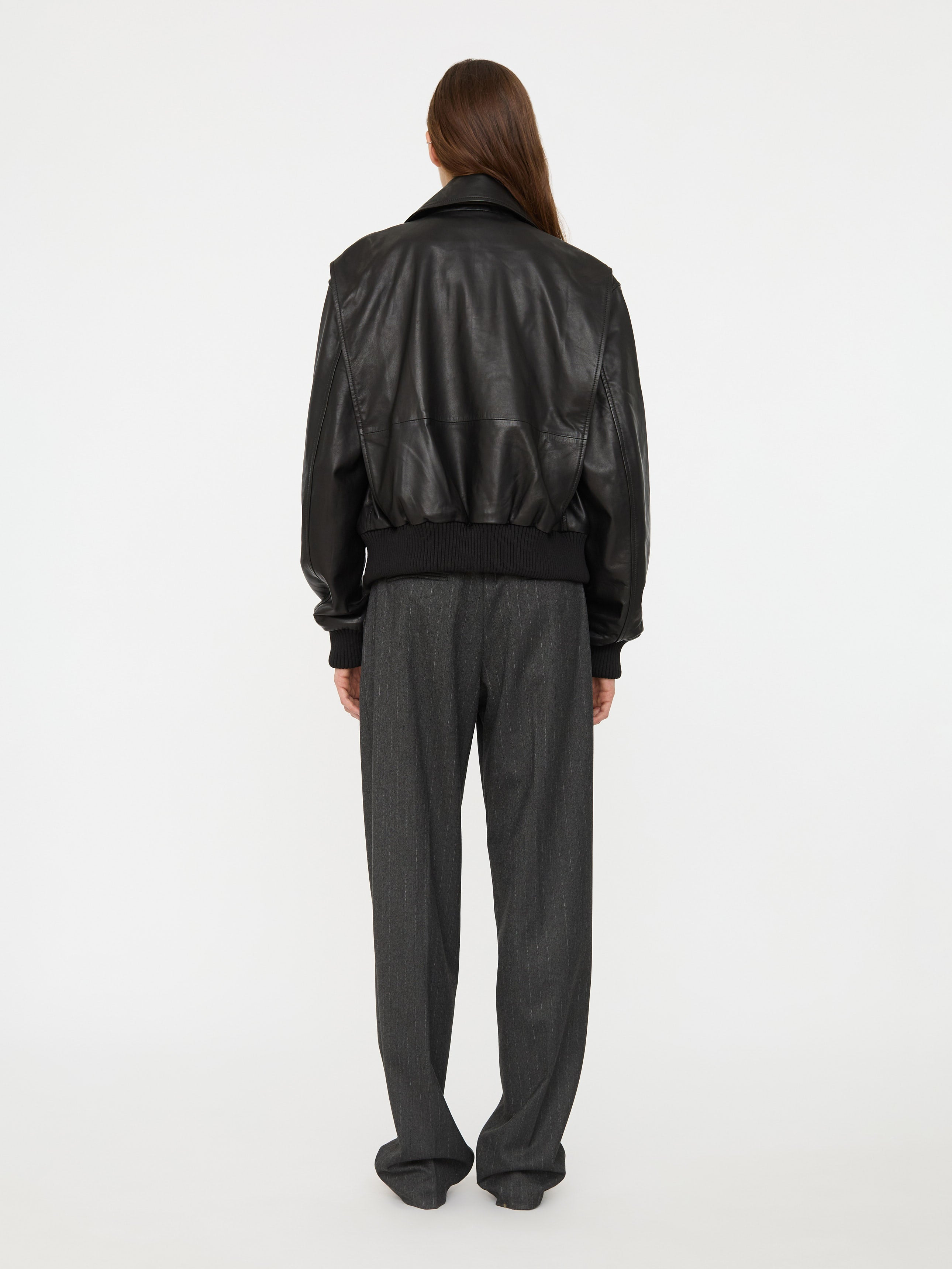 Leather Flight Bomber - 7