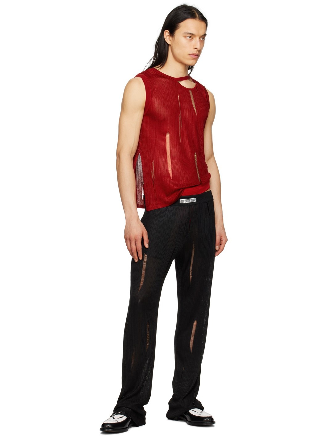 Black Flared Trousers - 4