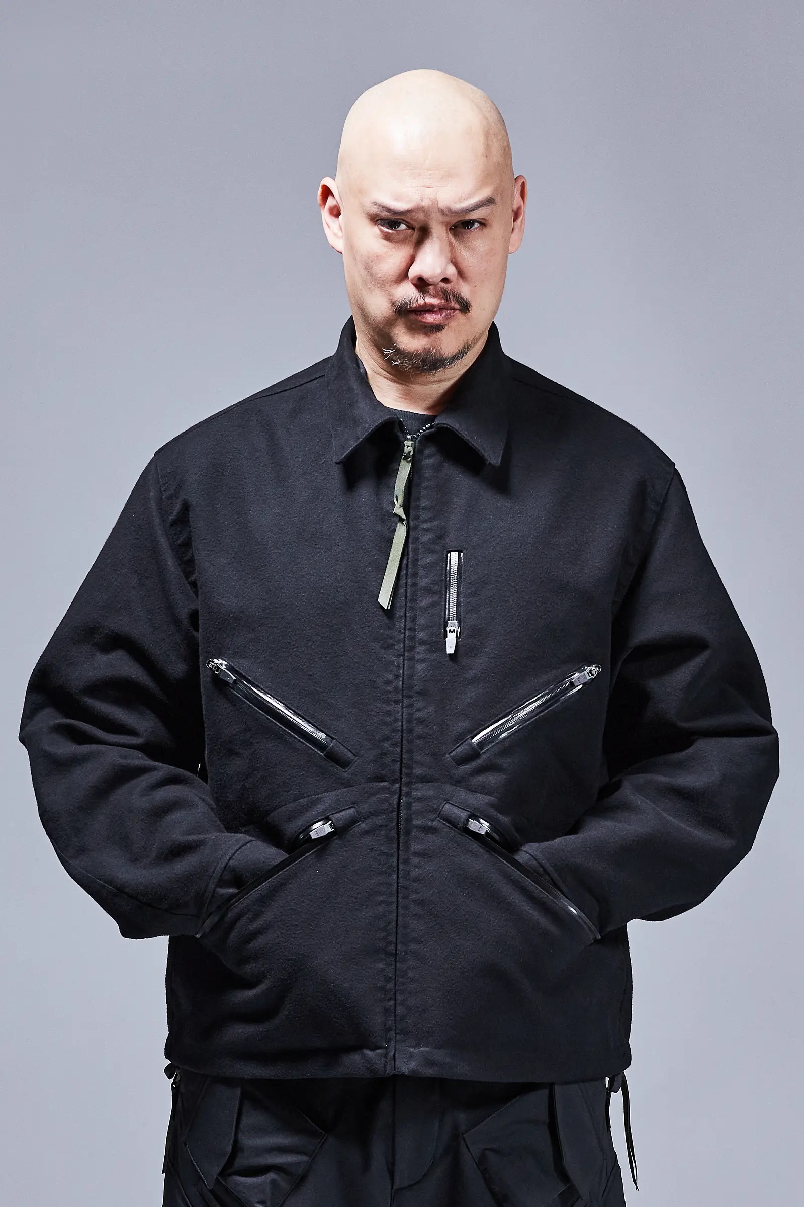 J121-KI Cotton Moleskin Jacket Black - 10