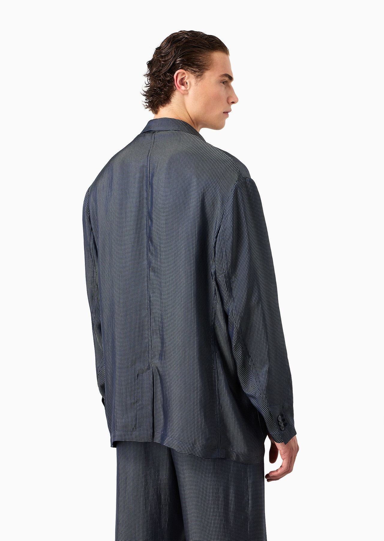 Single-breasted viscose-blend jacquard jacket - 3