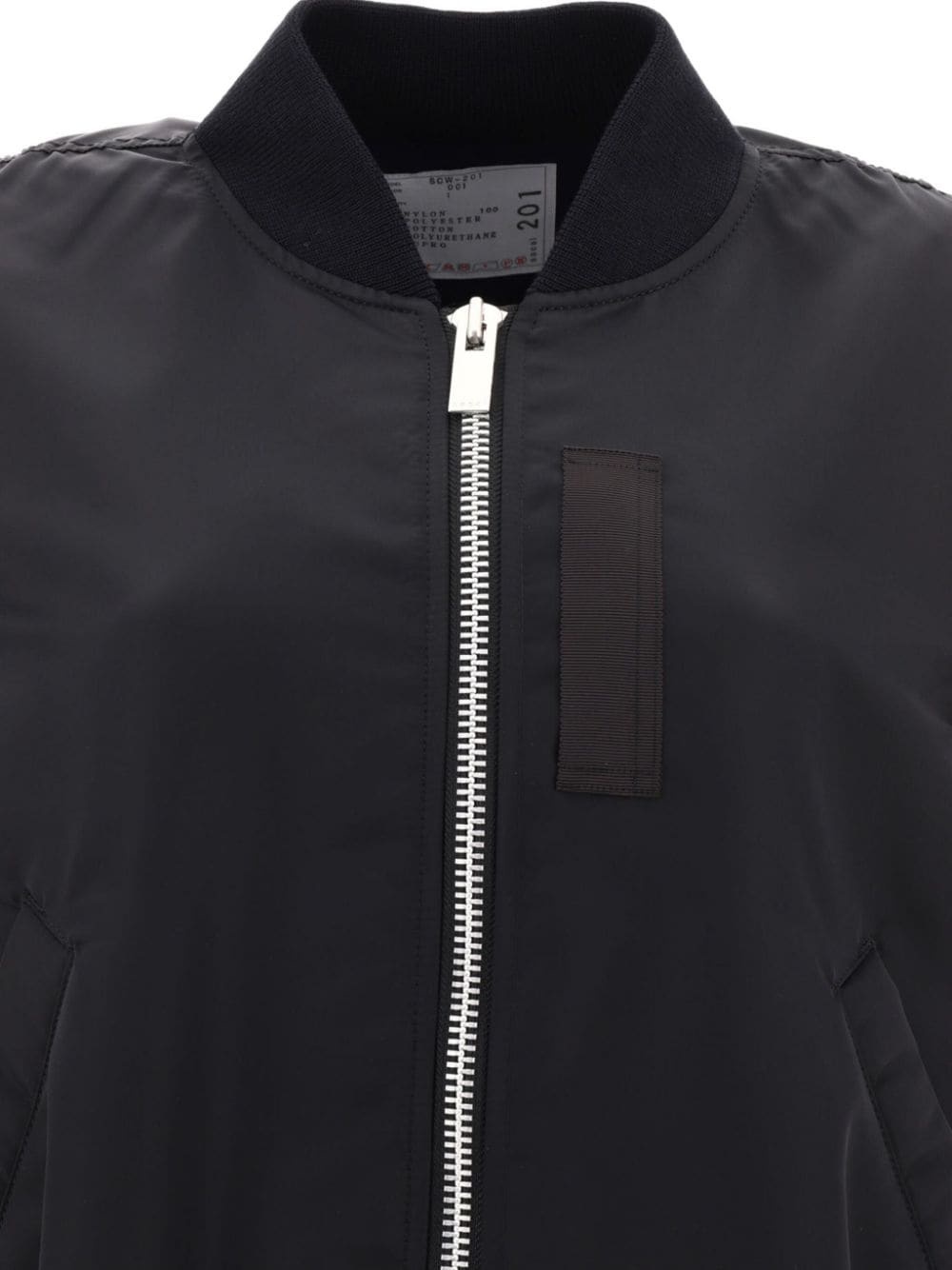 baseball-collar zip-up bomber jacket - 3