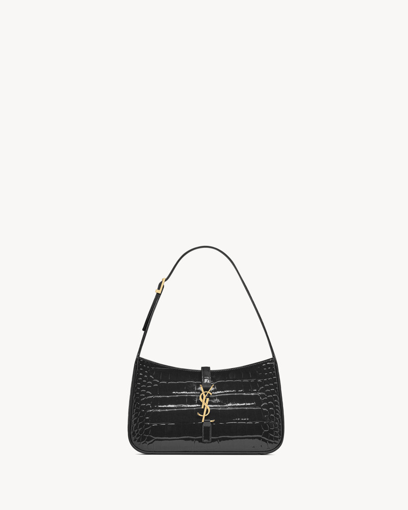LE 5 À 7 IN CROCODILE-EMBOSSED PATENT LEATHER 1