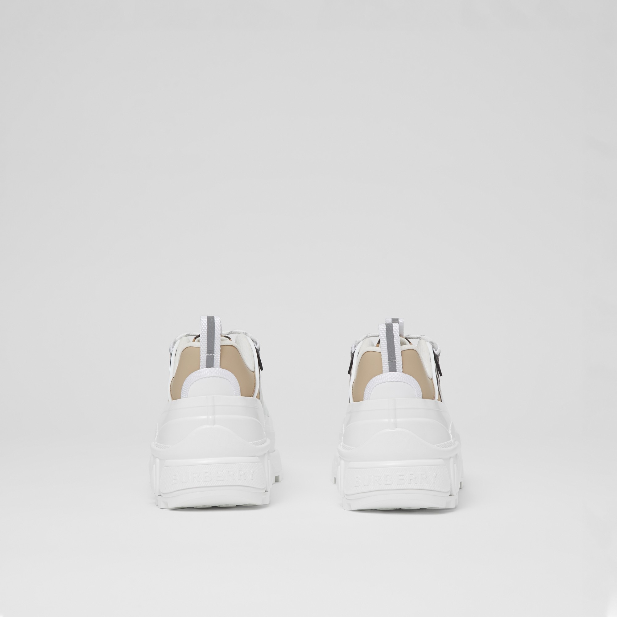 Vintage Check Cotton and Leather Arthur Sneakers - 5
