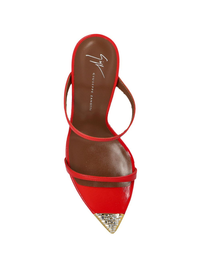 metallic-detail strap leather sandals 3