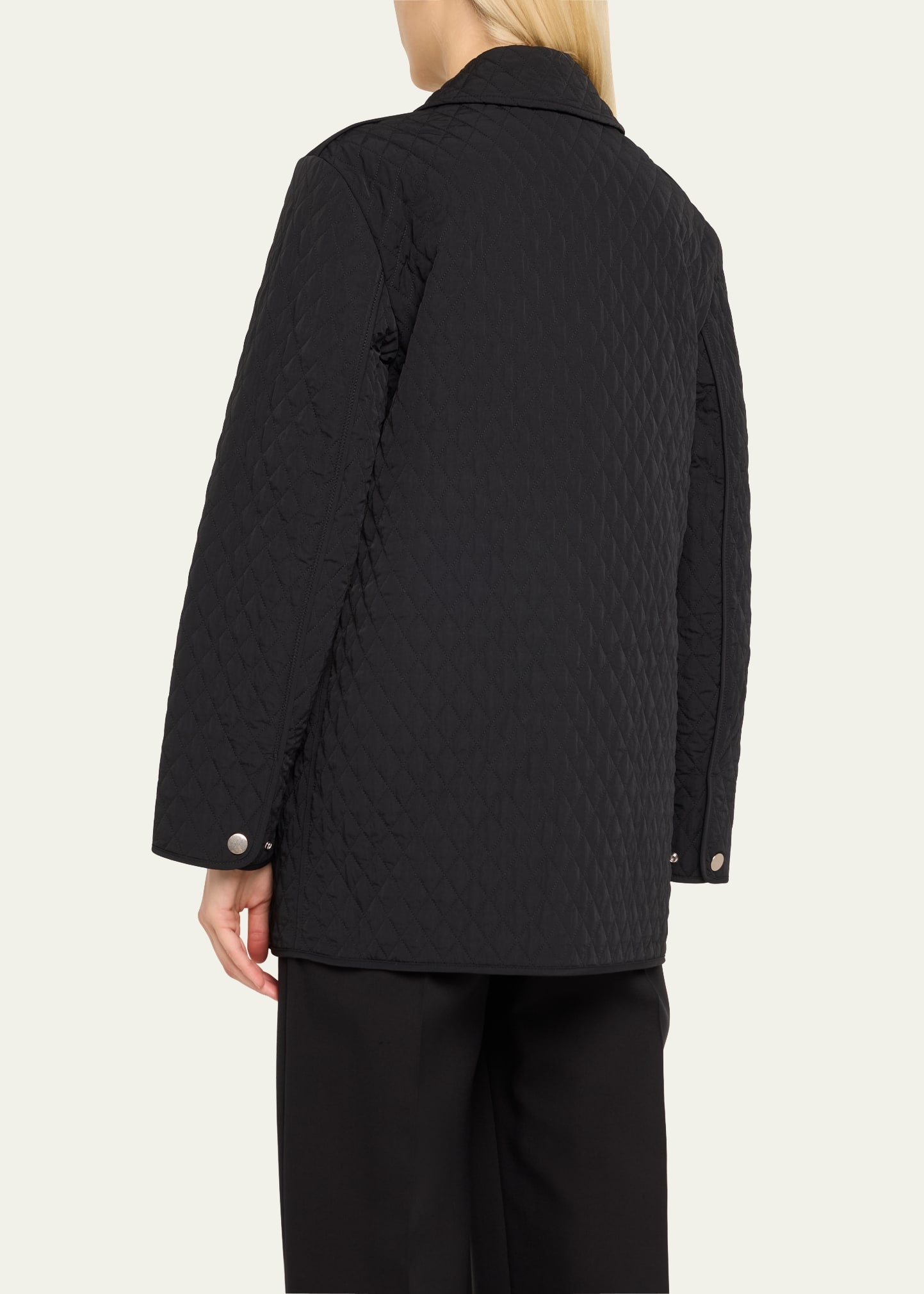 Quilted Nylon Shirt Jacket - 3