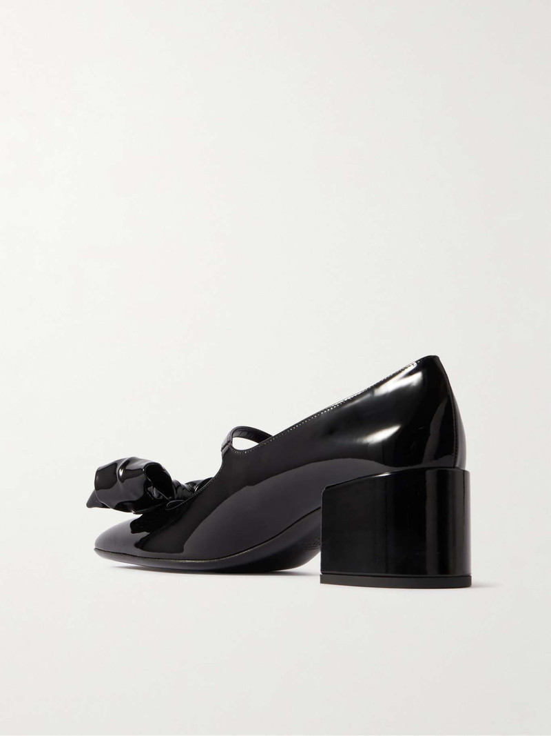 Bow-embellished 특허 가죽 Mary-Jane 펌프 3