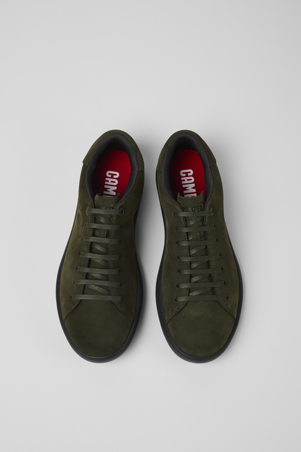 Green nubuck sneakers for men - 4
