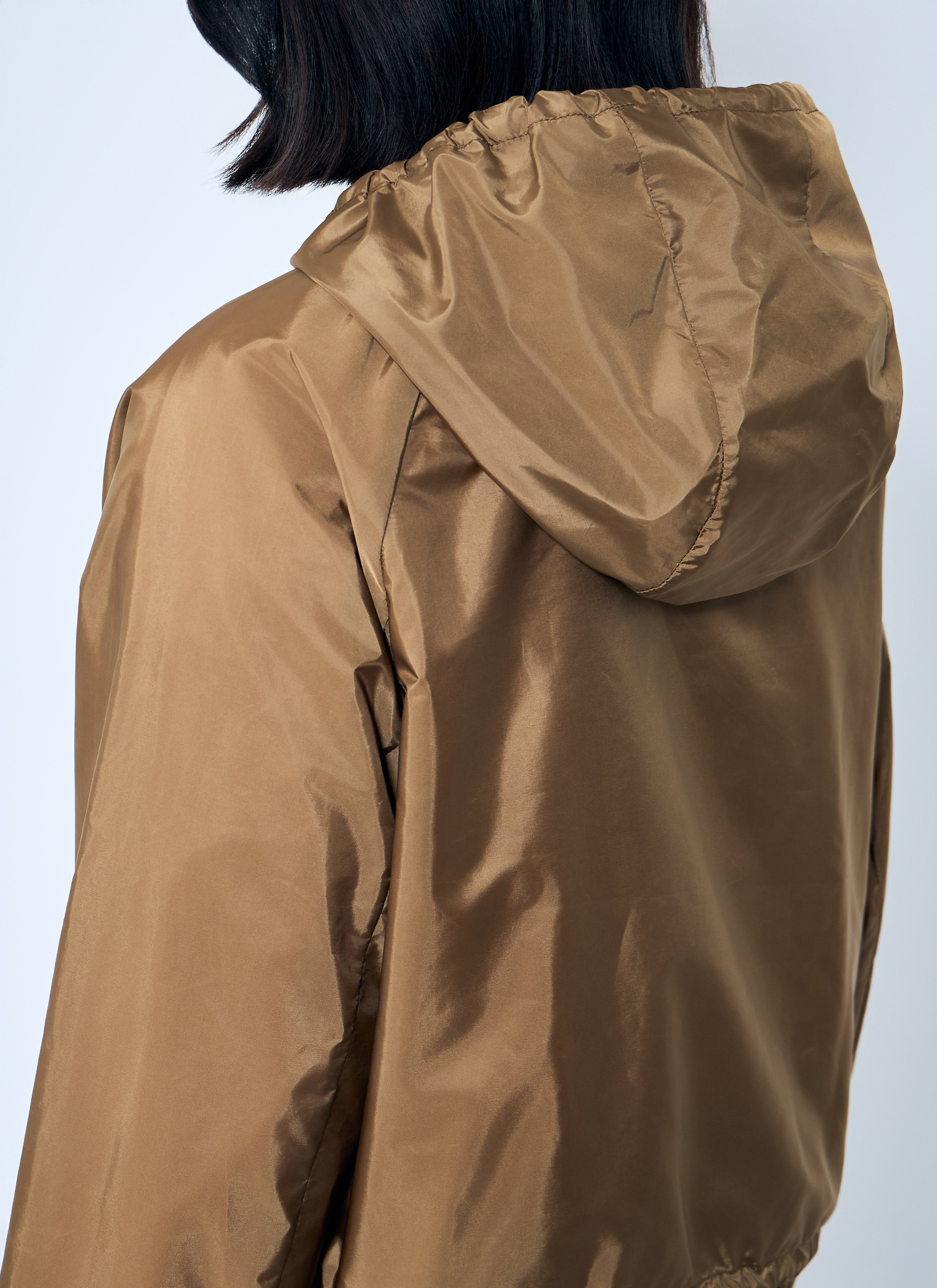 Prada Women Re-Nylon Hooded Jacket With Contrast Trims - 6