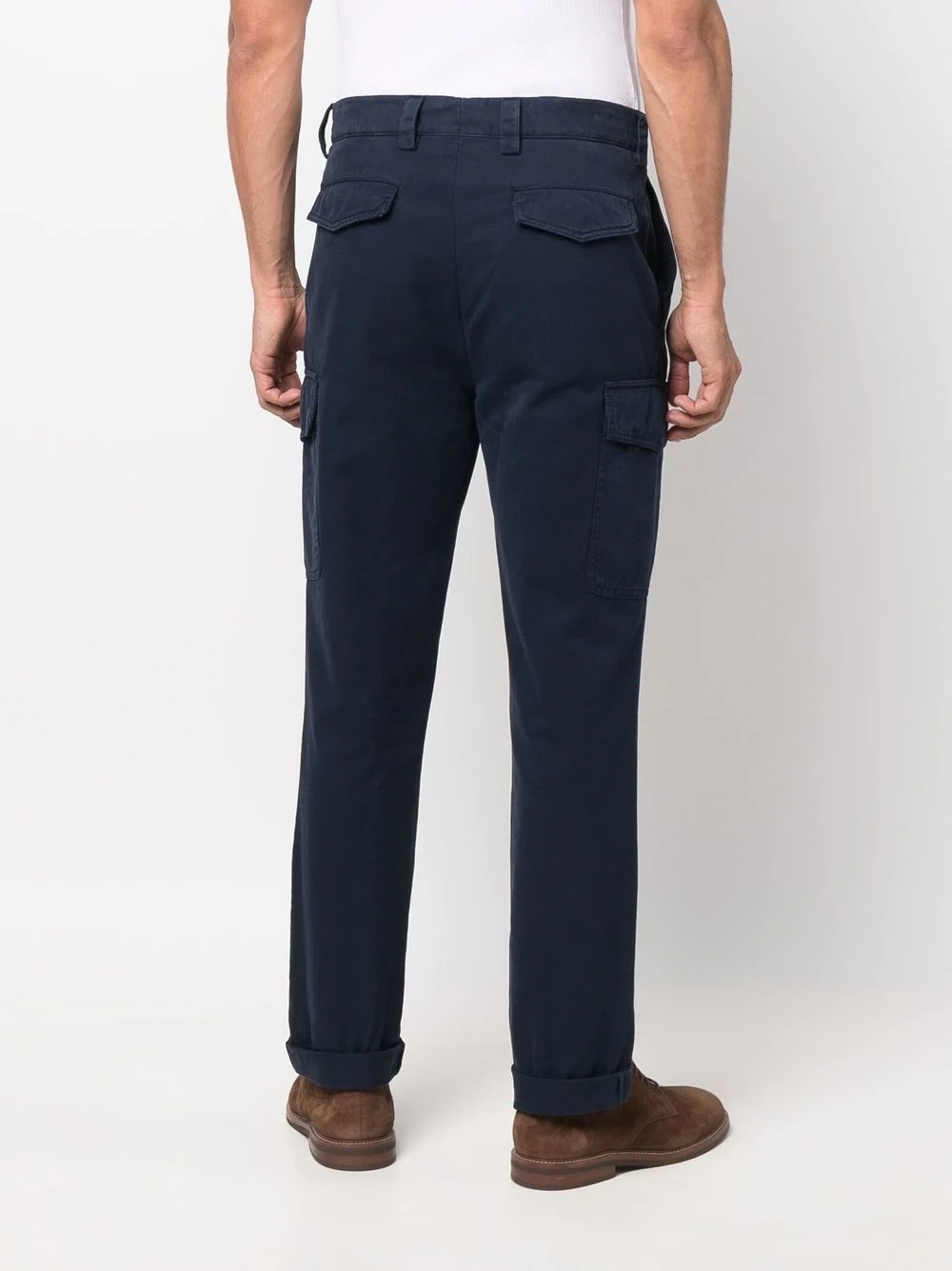 four-pocket cotton cargo trousers - 4