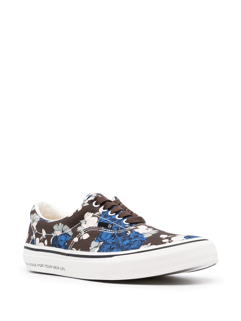 floral-print low-top sneakers - 2