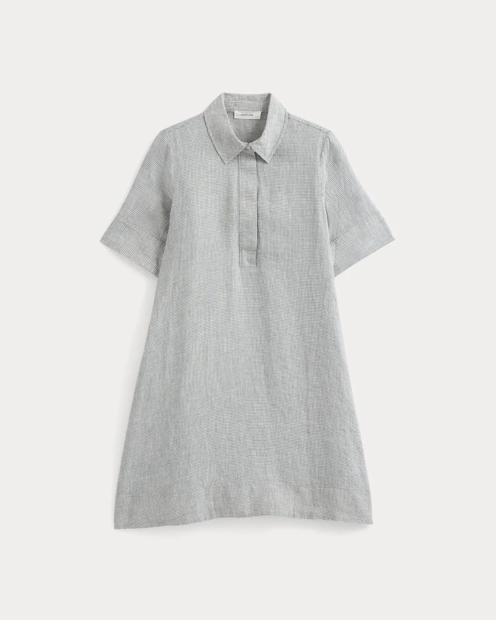 MINI POPOVER SHIRTDRESS IN LINEN - 1
