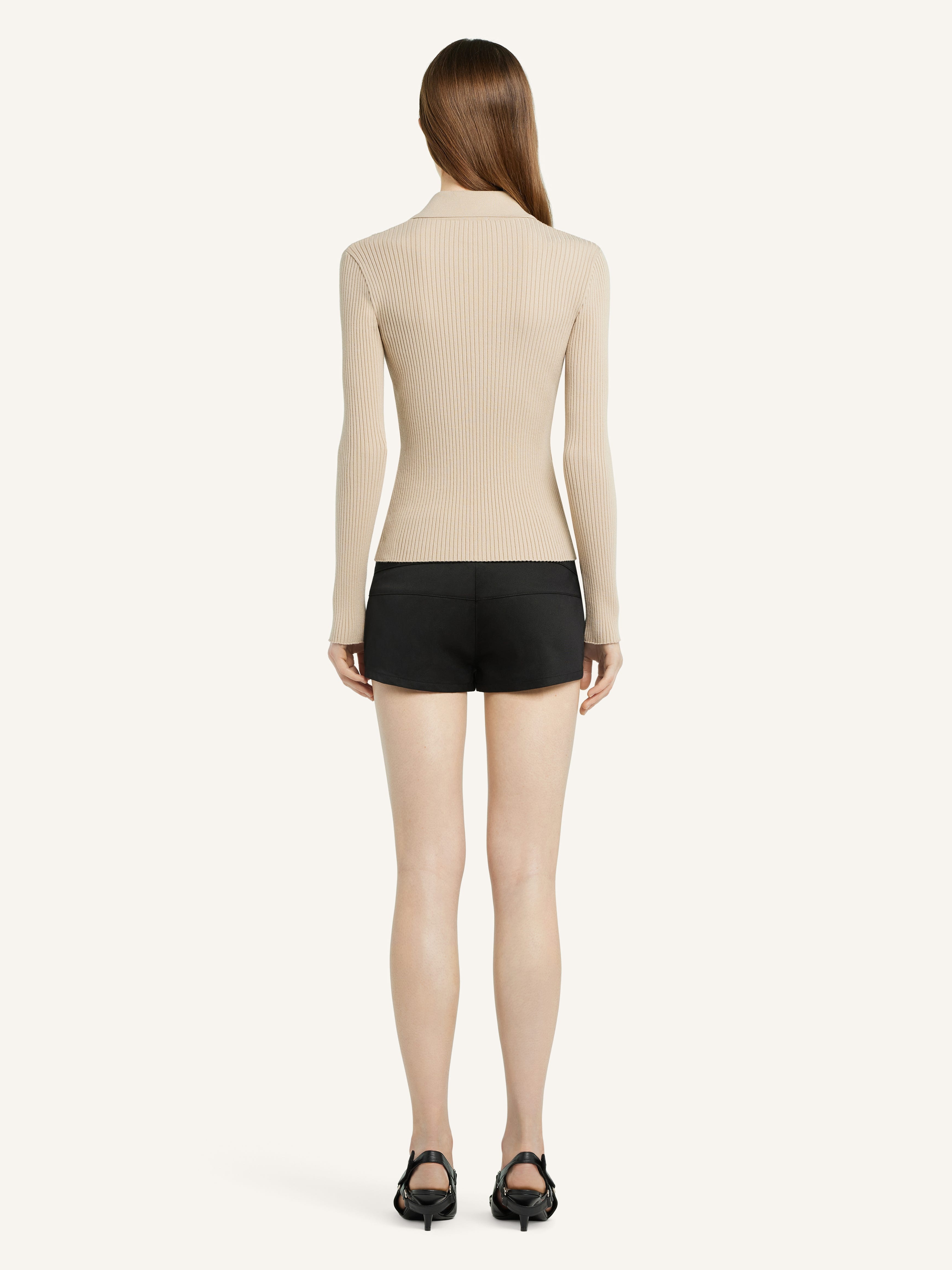 KNITTED ZIPPED CARDIGAN - 4