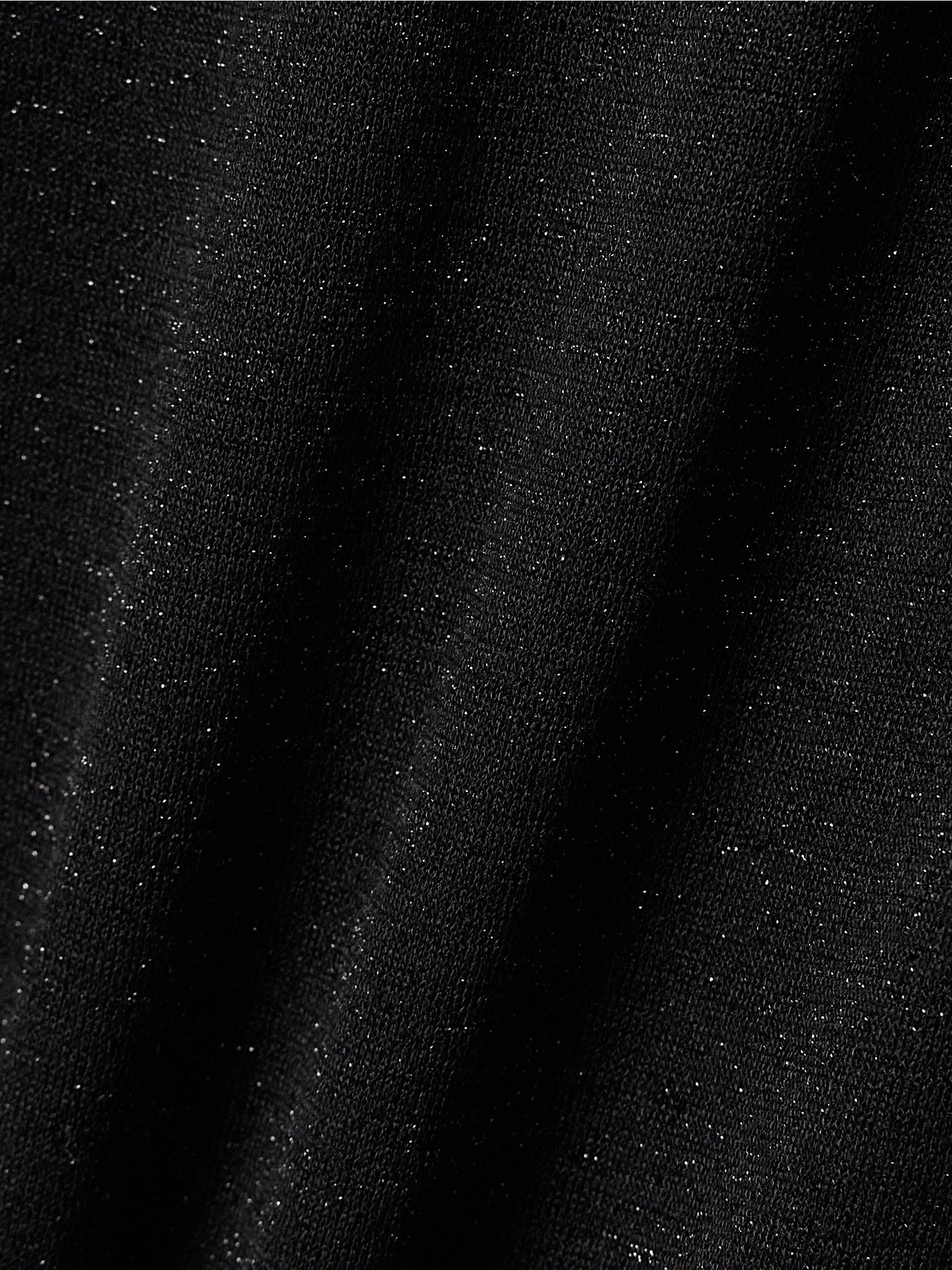Metallic knitted maxi dress Black - 4