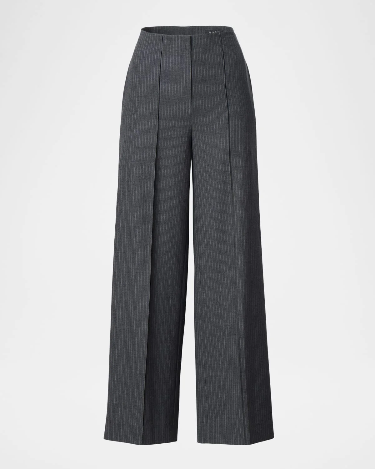 Irina Pinstripe High-Rise Trousers - 1