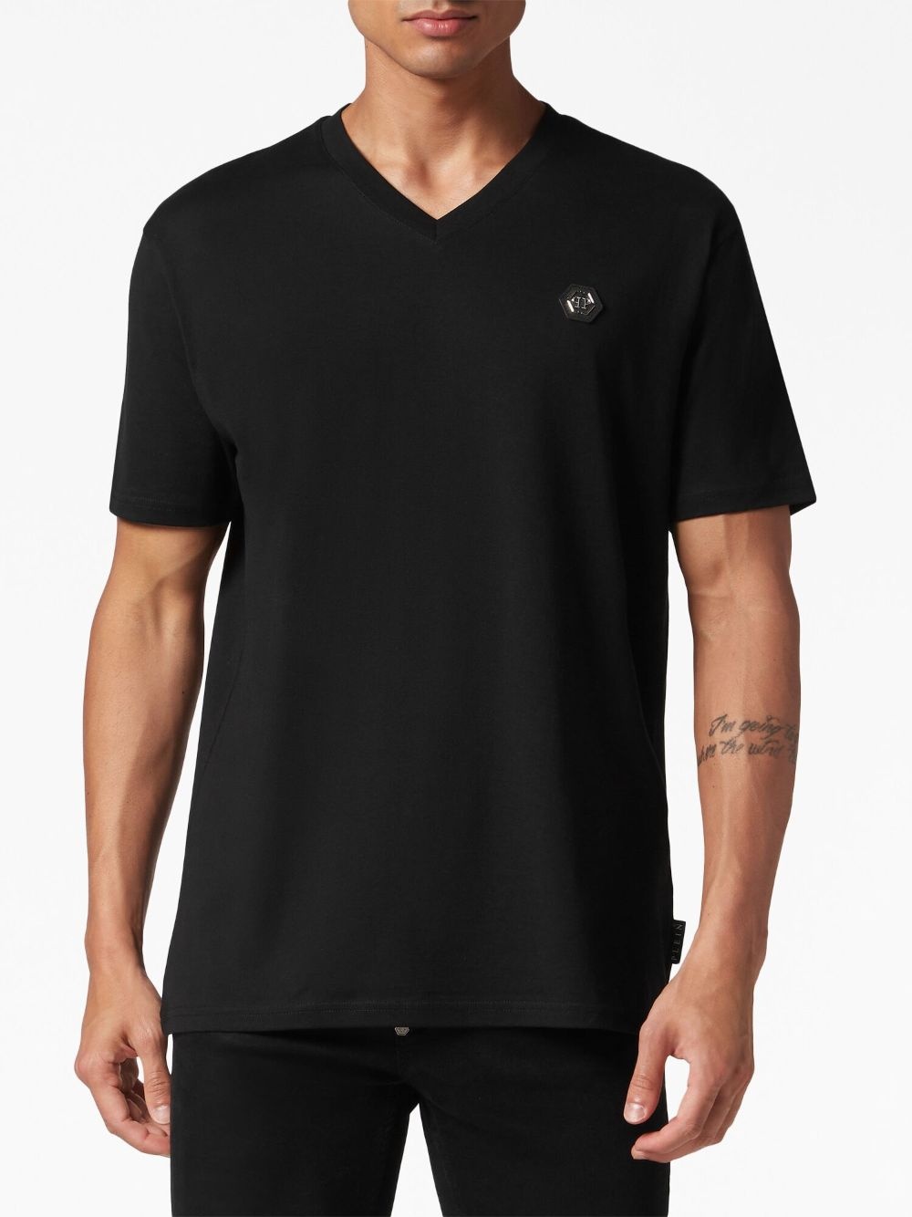 SS Iconic Plein V-neck T-shirt - 3