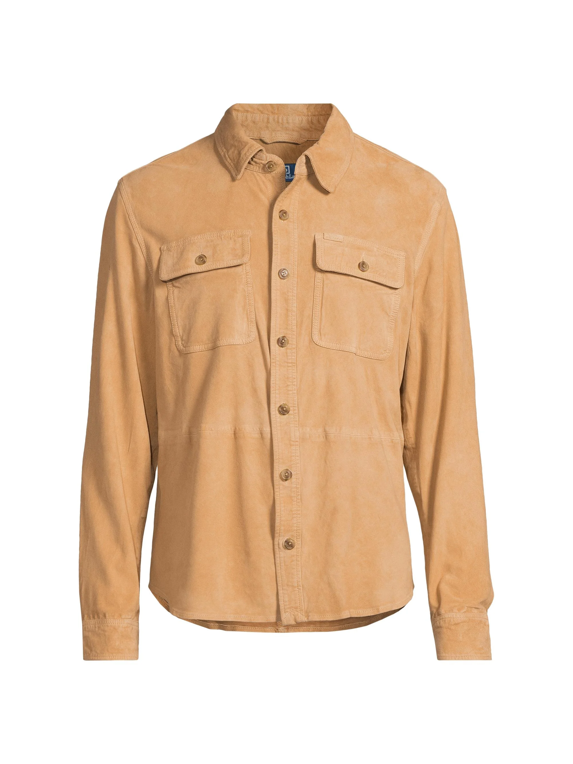 Men's Suede Shirt Jacket - Berkshire Tan - 1
