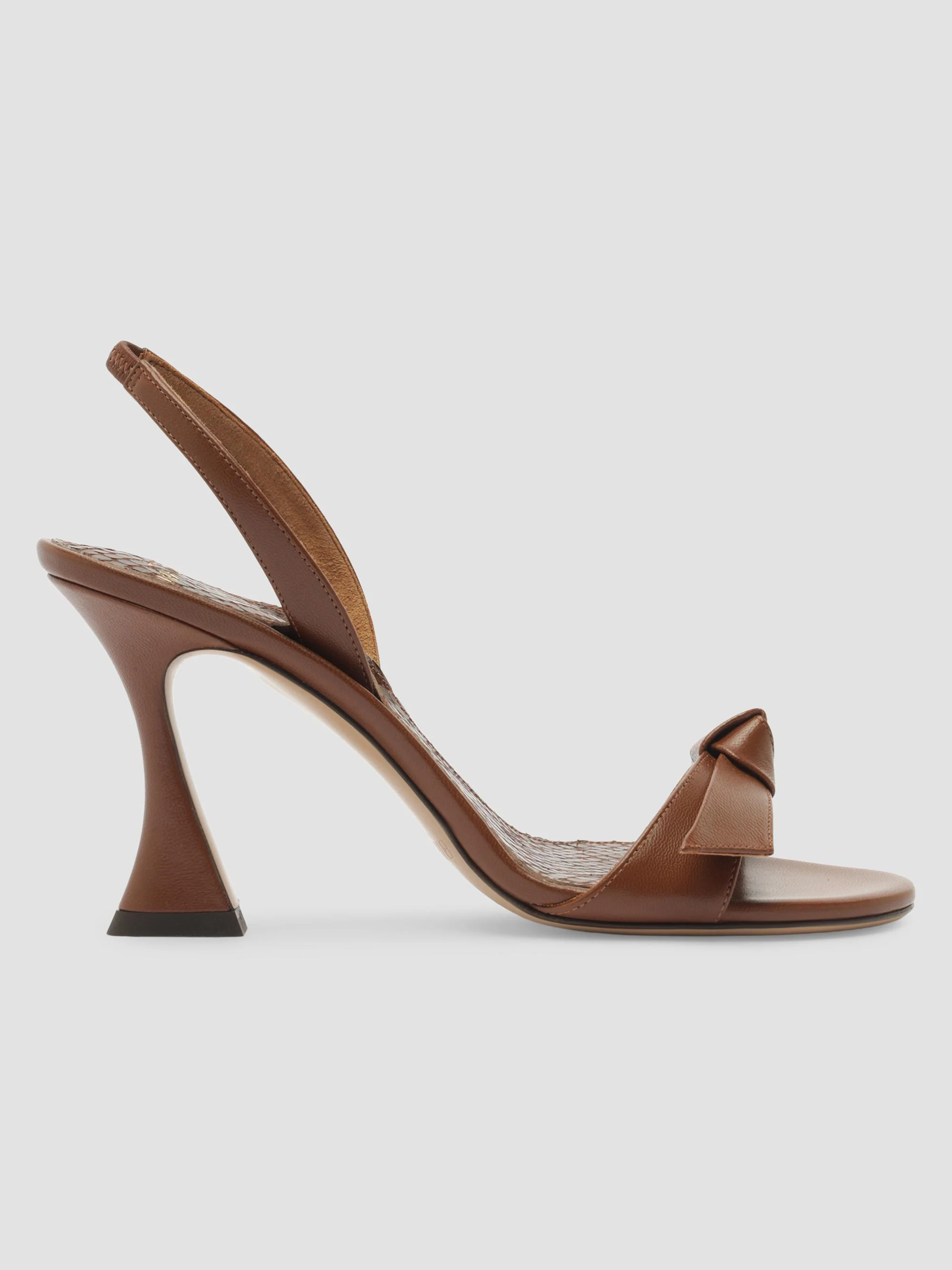 Women's Clarita 85MM Leather Slingback Sandals - Espresso - 1