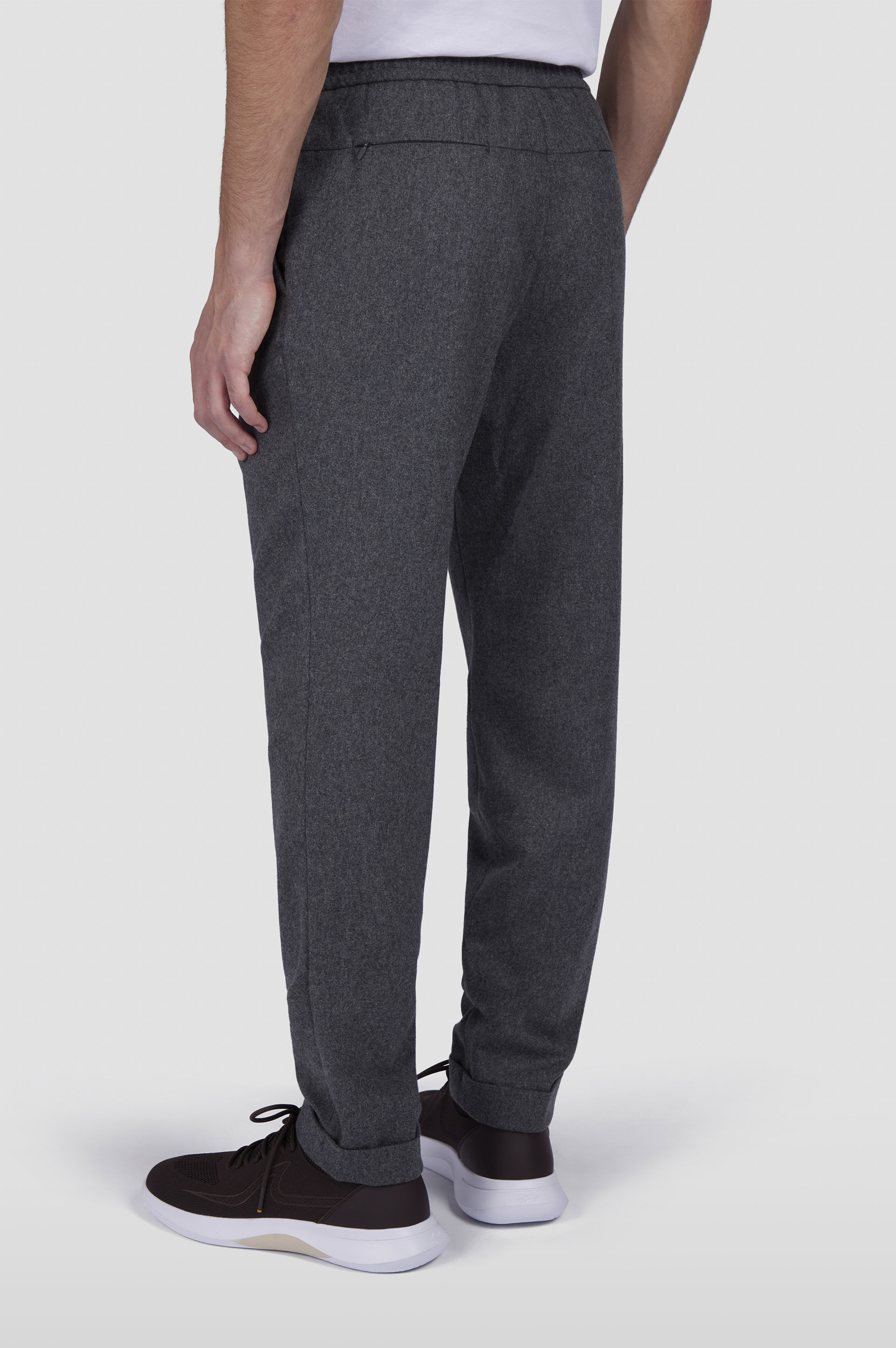 WOOL BLEND TROUSERS WITH PLEATS - 3