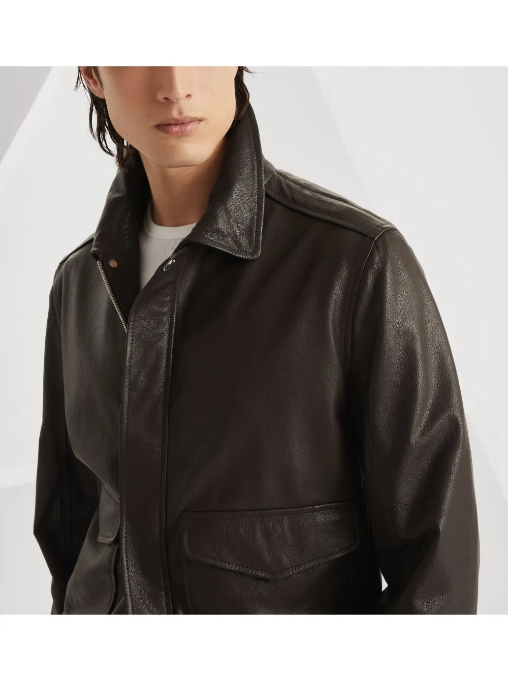 AVIATOR LEATHER JACKET - 5
