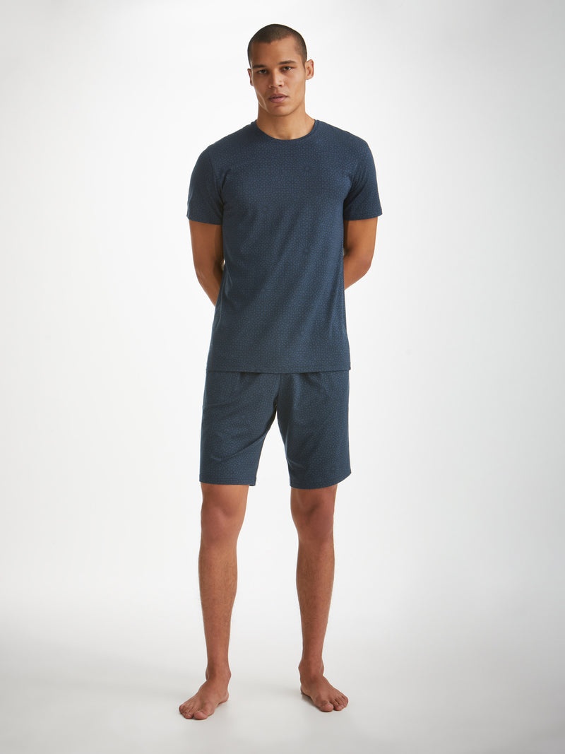 Men's Lounge Shorts London 12 Micro Modal Navy - 2