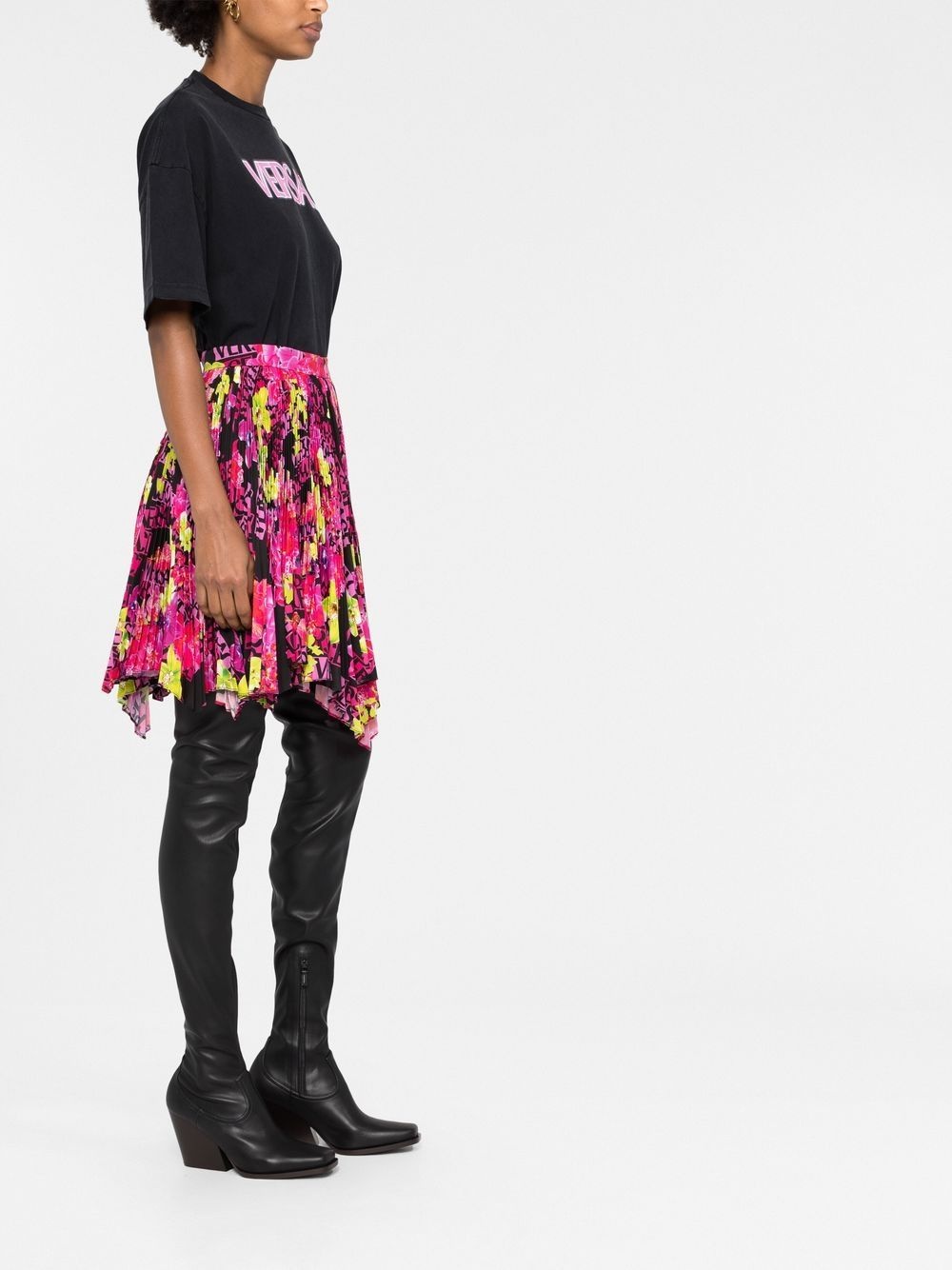 logo-print cotton T-shirt - 4