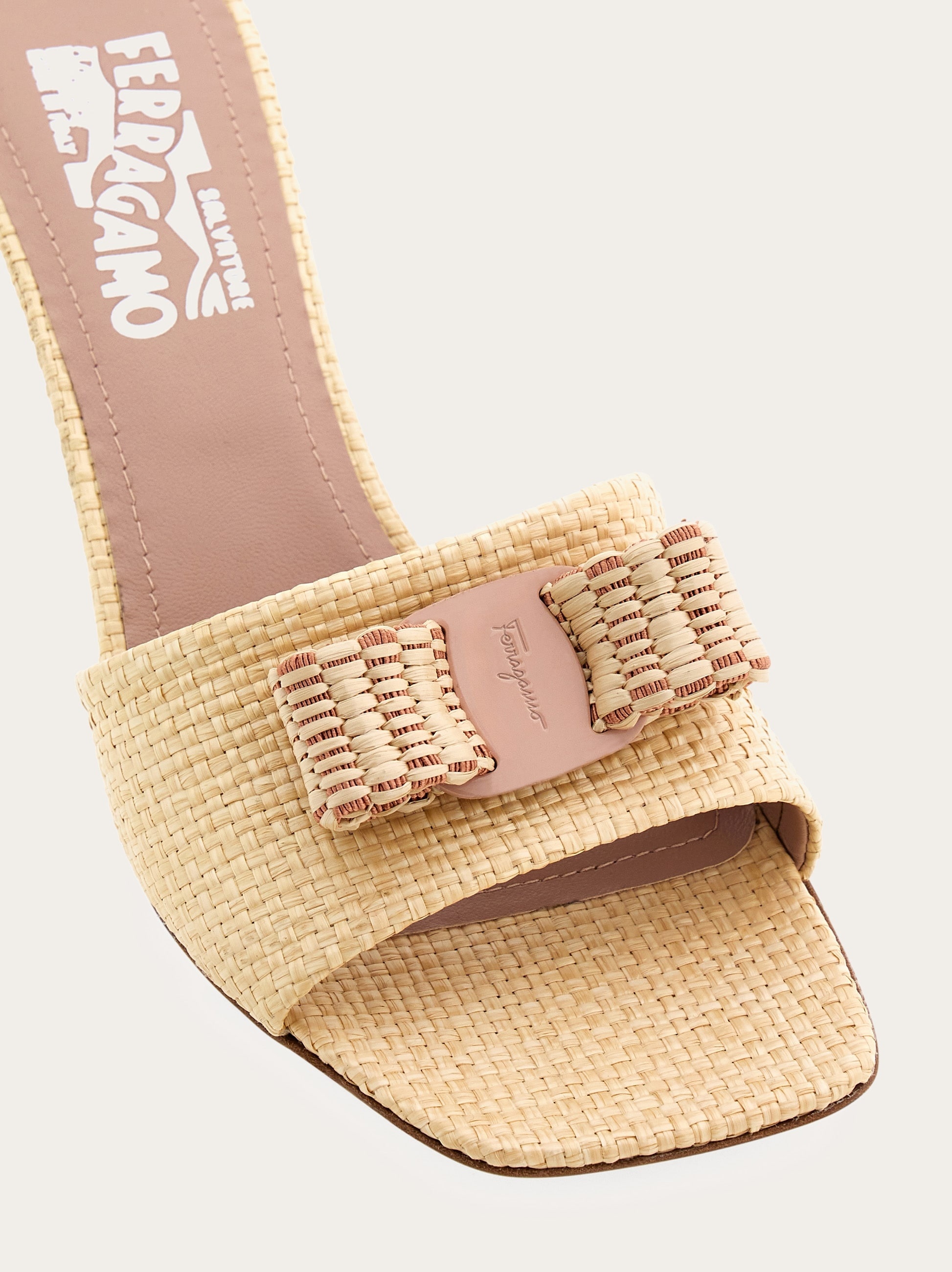 Raffia Vara bow slide - 5