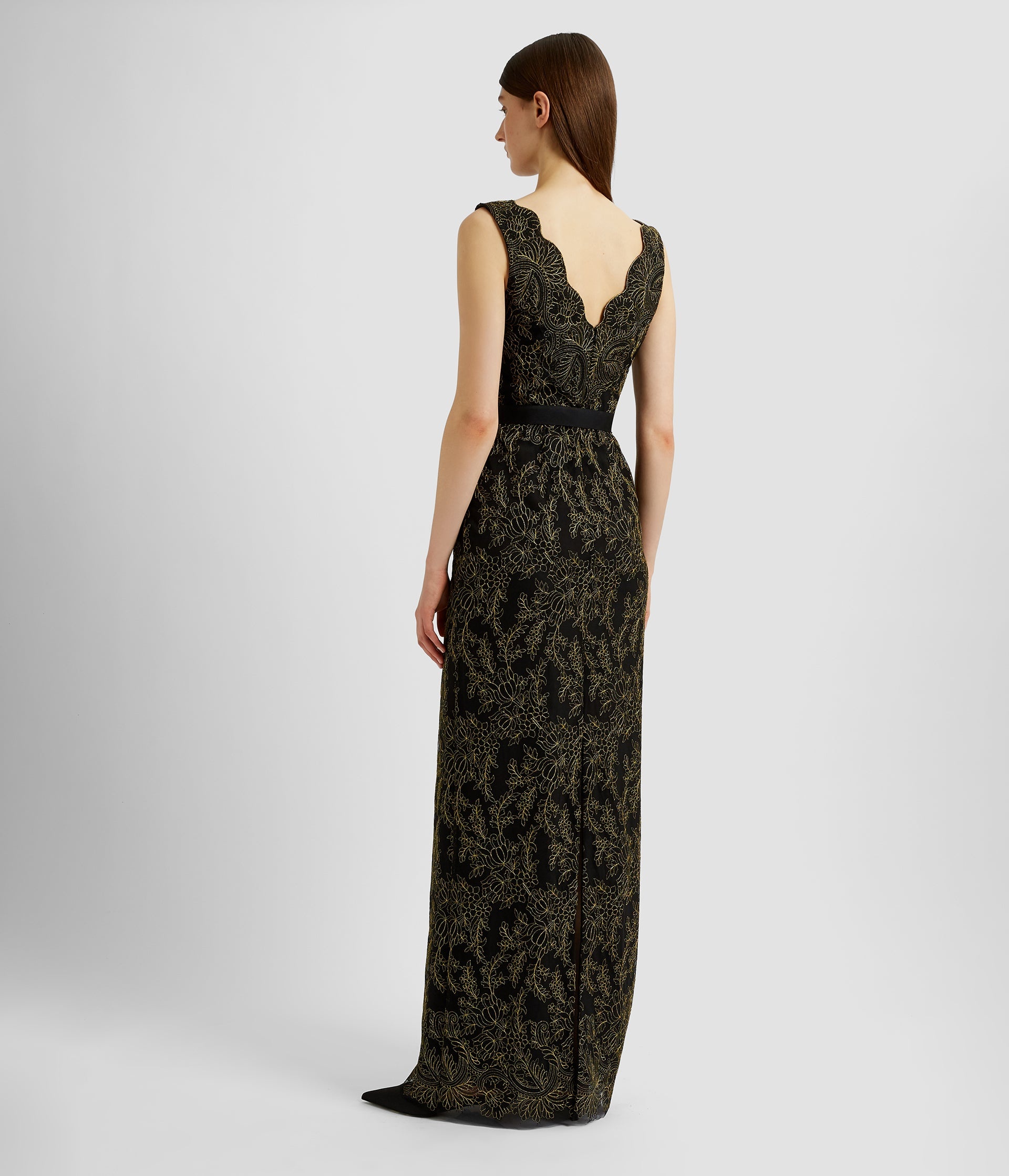 SLEEVELESS PENCIL GOWN - 4