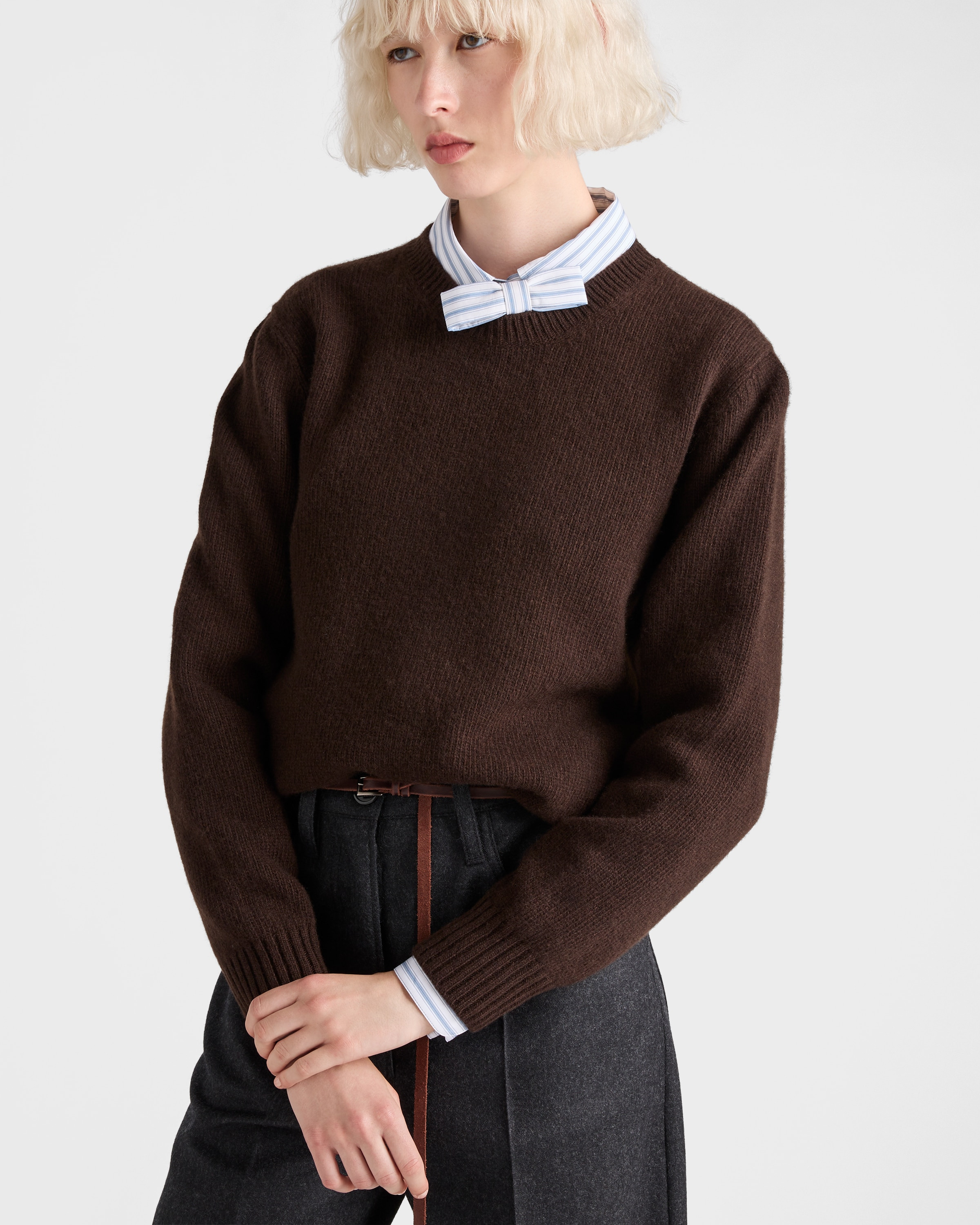 Wool and cashmere crew-neck sweater - 3
