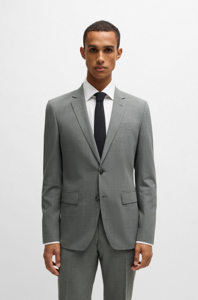 SLIM-FIT SUIT IN MICRO-PATTERNED STRETCH CLOTH 2
