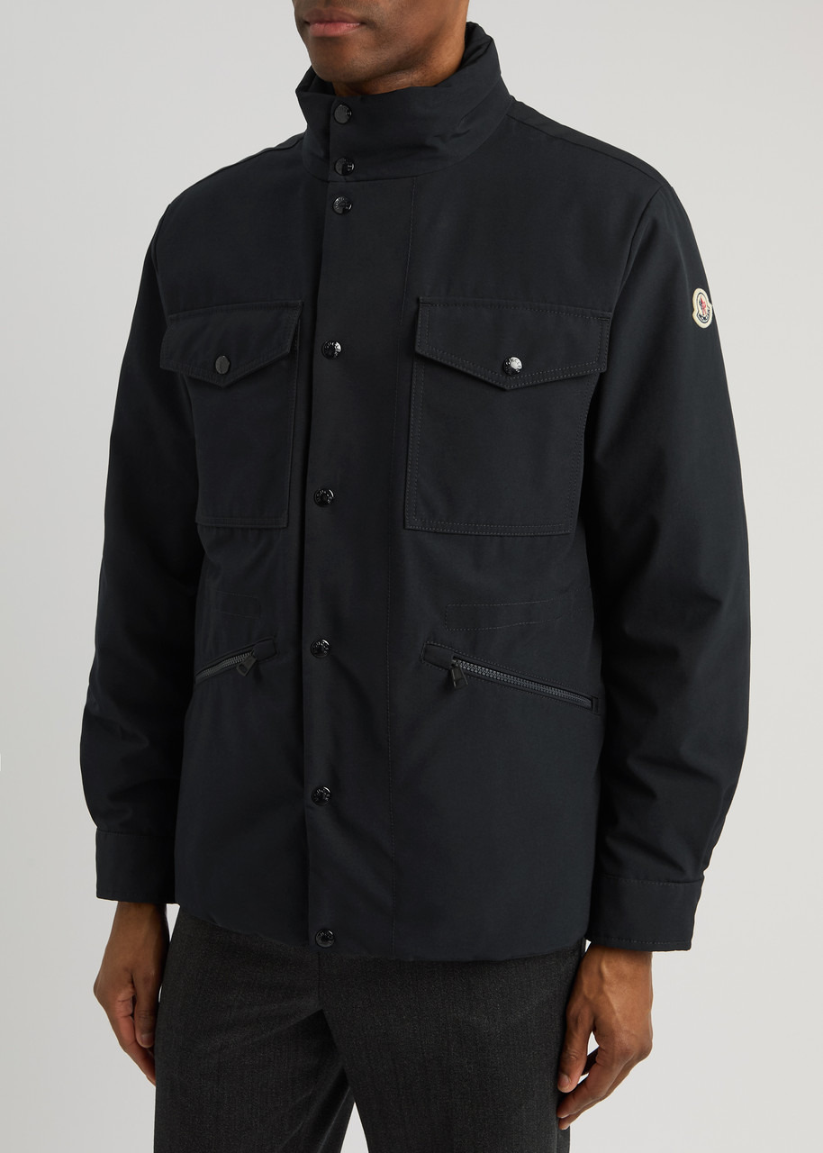 Moncler Men's Promontoire Reversible Woven Navy Shell Jacket - 2