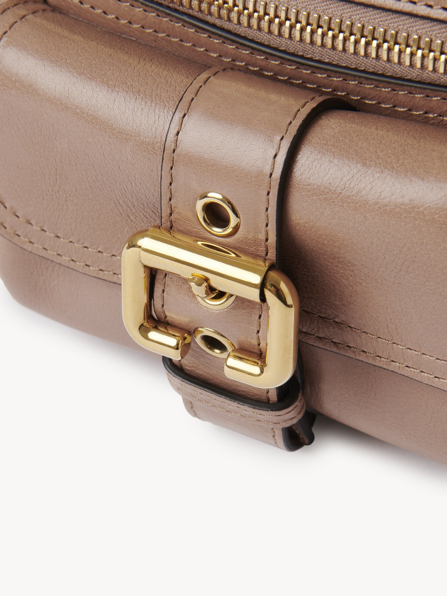 SMALL CAMERA BAG IN SHINY LEATHER - 6