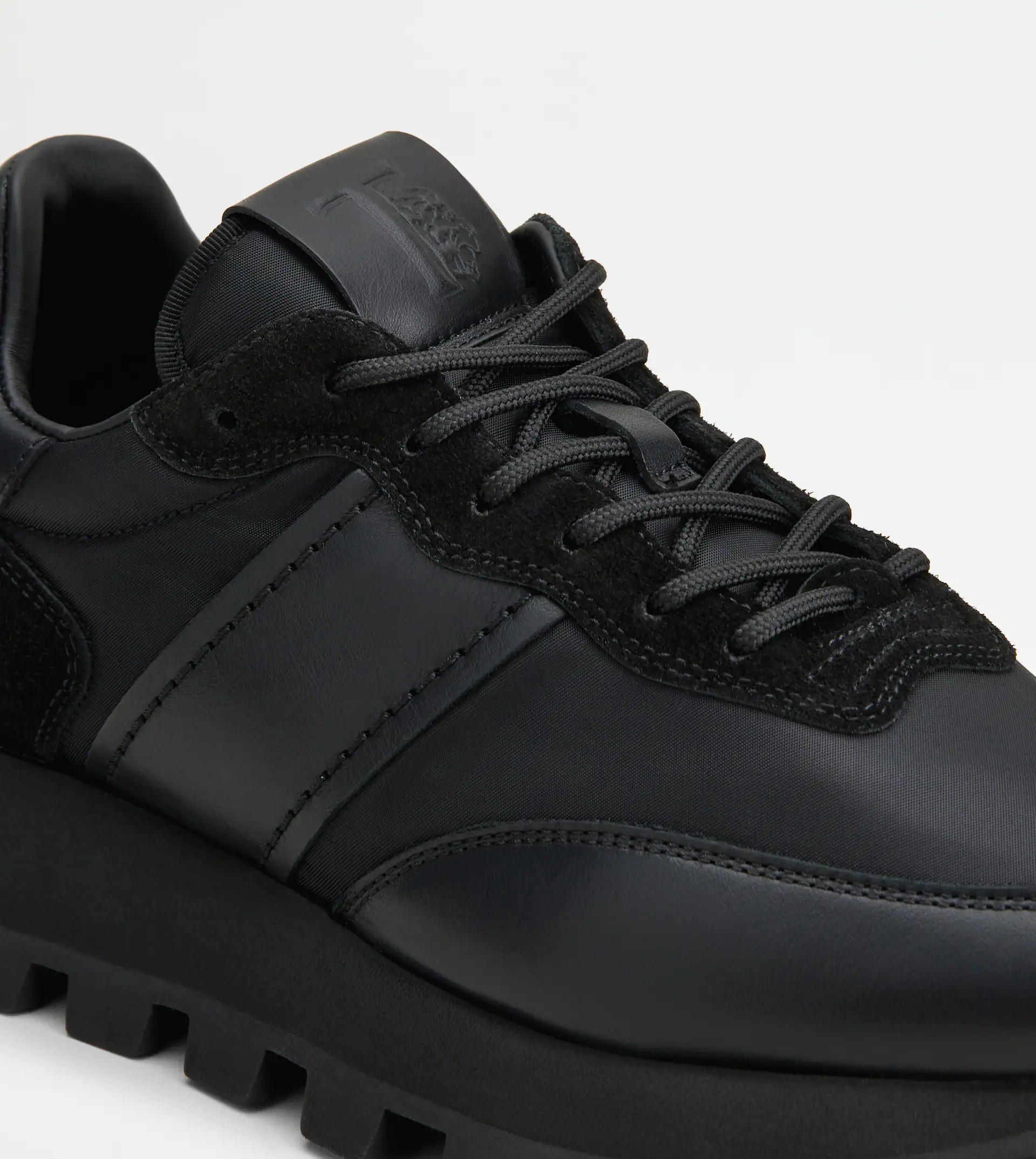 SNEAKERS TOD'S 1T IN LEATHER AND FABRIC - BLACK - 5