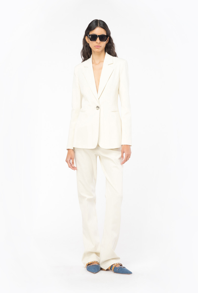 DUAL-FABRIC SINGLE-BREASTED BLAZER 3