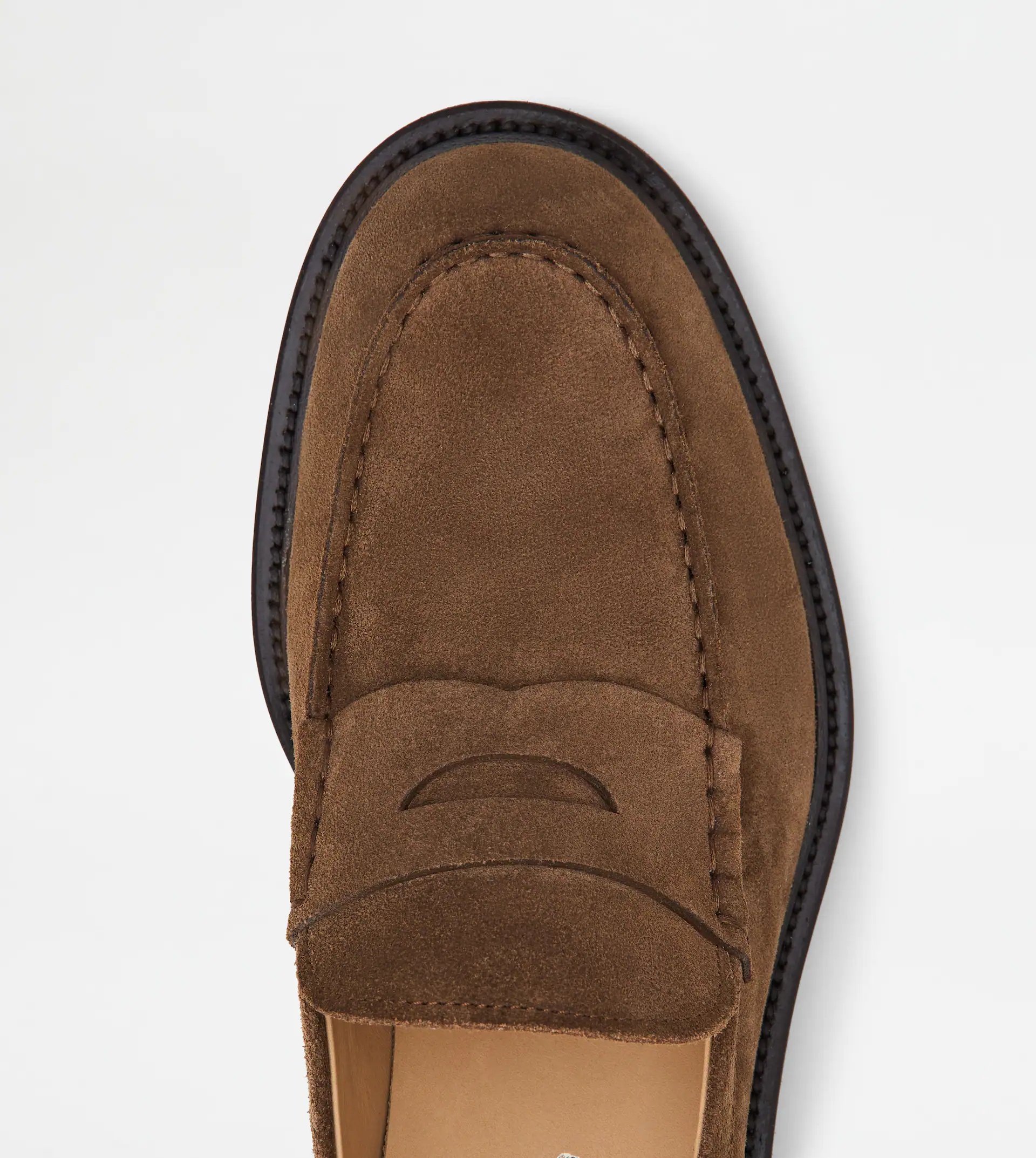 LOAFERS IN SUEDE - BROWN - 4