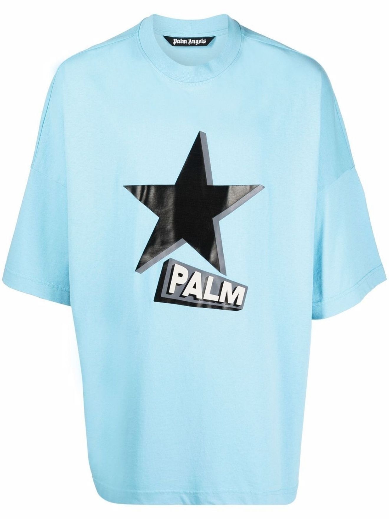 Star logo-print cotton T-shirt - 1